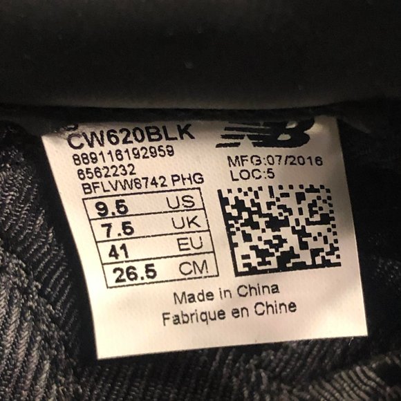 NEW BALANCE 620BLK Ladies Running Shoe - Size 9.5 - Picture 9 of 9